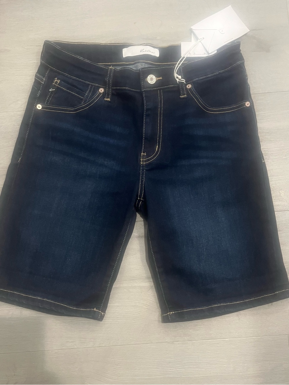 KanCan Dark Blue Denim Bermuda Shorts